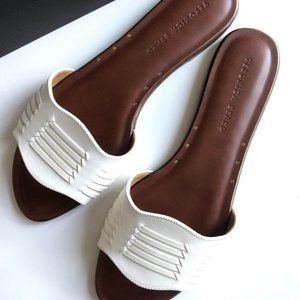 🆕 VERONICA BEARD Leather Woven Slide Sandal - 40